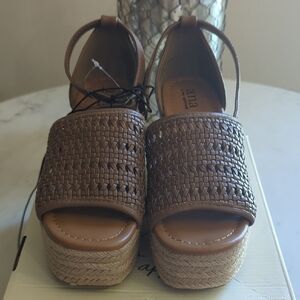 a.n.a Tan Woven Espadrille Sandals